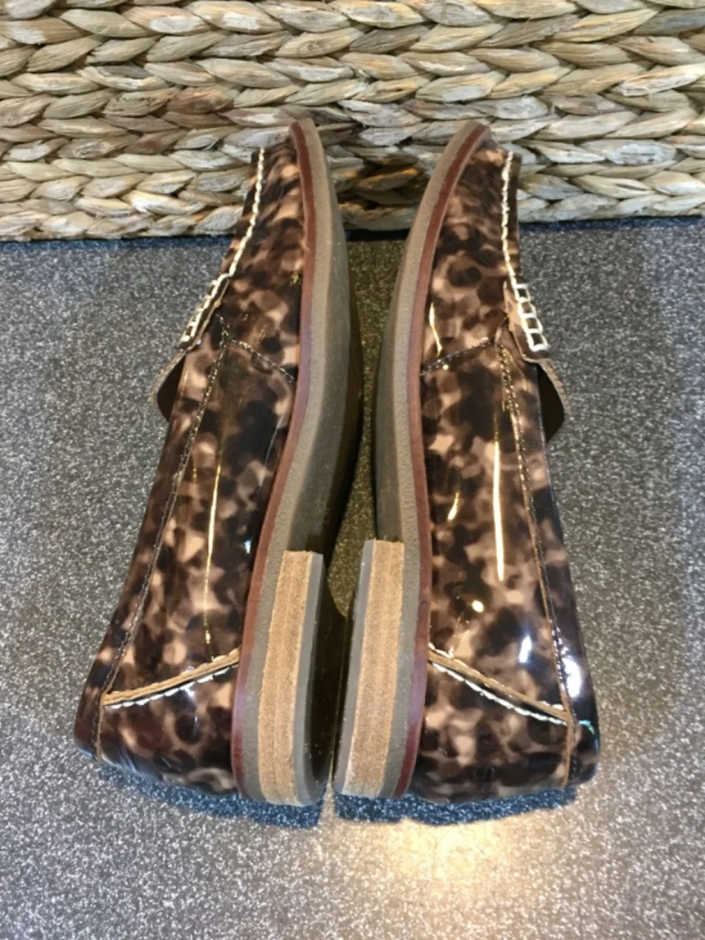Sperry Women’s Patent Tortoiseshell Penny Loafers - Brown